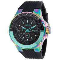 Invicta Men's 37033 Aviator Quartz Black Silicone Strap Chronograph Black Dial Watch EasyOptionXY LLC