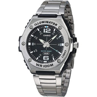 Casio Men's Illuminator Quartz Black Dial Stainless Steel Watch MWA100HD-1AV EasyOptionXY LLC