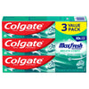 Colgate Max Fresh Toothpaste; Mini Breath Strips; Clean Mint; 3 Pack; 6.3 oz EasyOptionXY LLC
