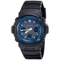 Casio G-Shock Chrono Ana-Digi Solar Atomic 200m Black Resin Watch AWGM100A-1A EasyOptionXY LLC