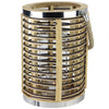 11.5" Rustic Chic Cylindrical Rattan Decorative Candle Holder Lantern with Jute Handle EasyOptionXY LLC
