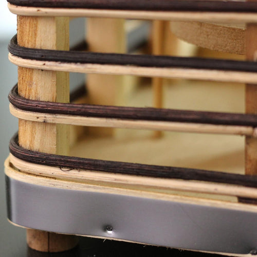 11.25" Rustic Chic Rectangular Rattan Candle Holder Lantern with Jute Handle EasyOptionXY LLC