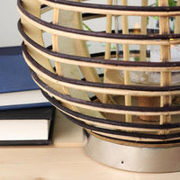 9.5" Rustic Chic Round Rattan Decorative Candle Holder Lantern with Jute Handle EasyOptionXY LLC