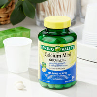 Spring Valley Calcium Plus Vitamin D3; Dietary Supplement; 150 Mini Softgels EasyOptionXY LLC