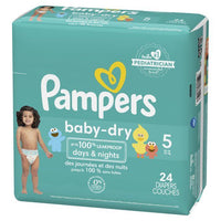 Pampers Baby-Dry Diapers Size 5, 24 Count EasyOptionXY LLC