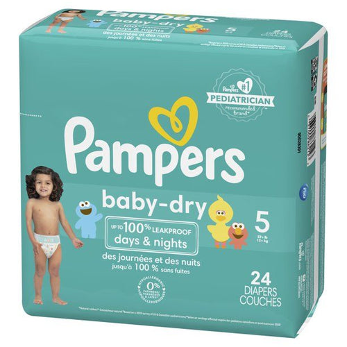 Pampers Baby-Dry Diapers Size 5, 24 Count EasyOptionXY LLC