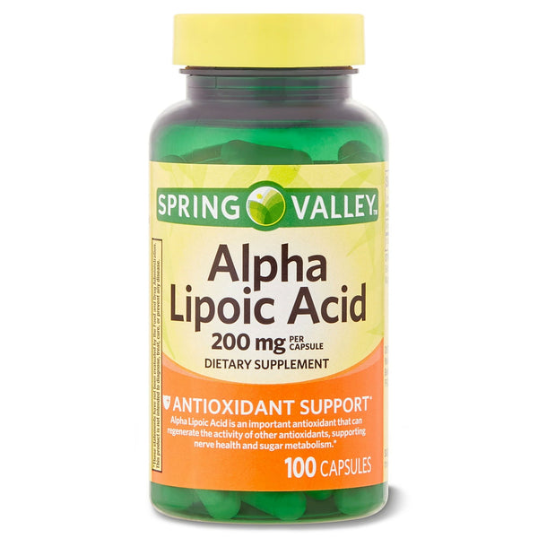 Spring Valley Alpha Lipoic Acid Dietary Supplement; 200 mg; 100 Count EasyOptionXY LLC