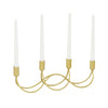 CosmoLiving by Cosmopolitan 4 Holder Gold Metal Candelabra EasyOptionXY LLC