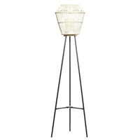 DecMode 13"W, 55"H Metal Natural Candle Lantern, White, 1 - Piece EasyOptionXY LLC
