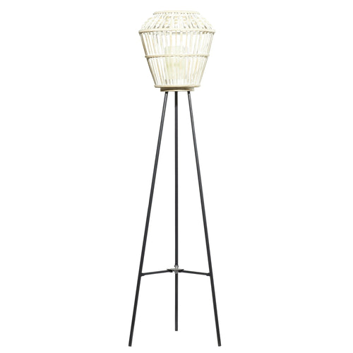 DecMode 13"W, 55"H Metal Natural Candle Lantern, White, 1 - Piece EasyOptionXY LLC
