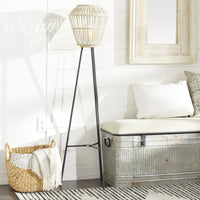 DecMode 13"W, 55"H Metal Natural Candle Lantern, White, 1 - Piece EasyOptionXY LLC