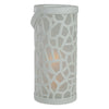 9" White Battery Operated Faux Flame LED Tabletop Lantern EasyOptionXY LLC
