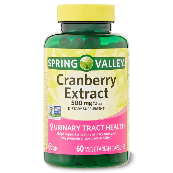 Spring Valley Cranberry Extract Vegetarian Capsules; 500mg; 60 Count EasyOptionXY LLC