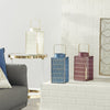 DecMode 8"W, 13"H Contemporary Lantern, Multi Color, 3 - Pieces EasyOptionXY LLC
