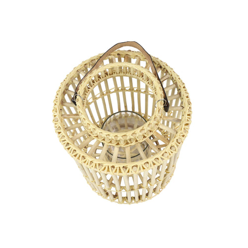 DecMode 14"W, 18"H Coastal Lantern, Light Brown, 1 - Piece EasyOptionXY LLC