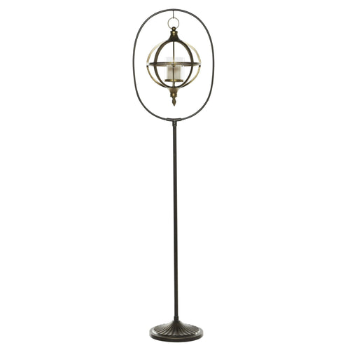 DecMode 16"W, 66"H Metal Candle Lantern, Bronze, 1 - Piece EasyOptionXY LLC