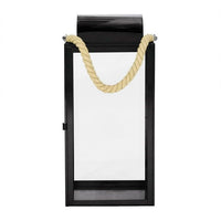 Ashuelot Stainless Steel Outdoor 19" Lantern, Black EasyOptionXY LLC