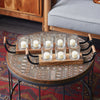 DecMode 8 Holder Brown Wood Tealight Candelabra, Set of 2 EasyOptionXY LLC