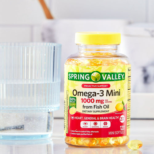 Spring Valley Proactive Support Omega-3 Mini from Fish Oil; 1000 mg; 120 Count EasyOptionXY LLC