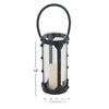 Decmode Modern 12 X 6 Inch Cylindrical Metal And Glass Candle Lantern EasyOptionXY LLC