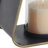 Decmode Modern 12 X 12 Inch Black Metal And Glass Candle Lantern EasyOptionXY LLC