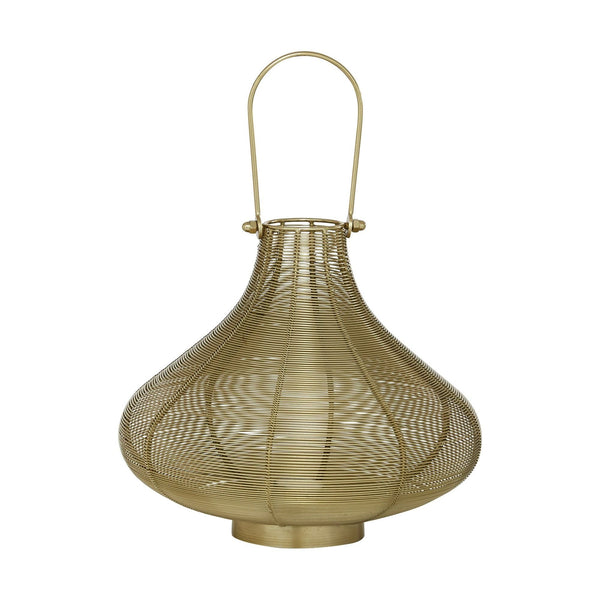 DecMode Gold Outdoor Hanging Lantern EasyOptionXY LLC