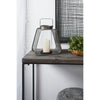 DecMode Indoor 11"W, 15"H Industrial Iron Lantern Black, 1-Piece EasyOptionXY LLC