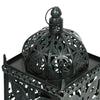 Noble House Parkman Iron Large Handcrafted Decorative Lantern, Black Patina EasyOptionXY LLC