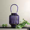 20" Tropicalia Deep Purple Cabana Tiki Bar Votive Candle Holder Lantern EasyOptionXY LLC
