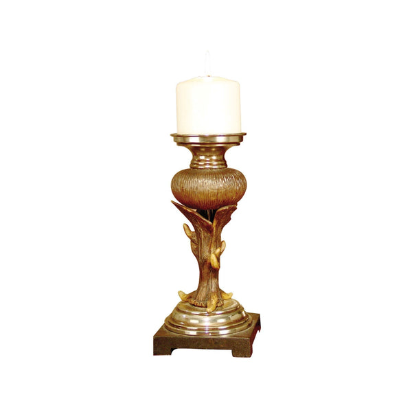 Dale Tiffany 10" x 5" Modern Asymmetrical Metal Candle Lantern Holder, Brown EasyOptionXY LLC