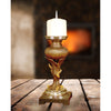 Dale Tiffany 10" x 5" Modern Asymmetrical Metal Candle Lantern Holder, Brown EasyOptionXY LLC