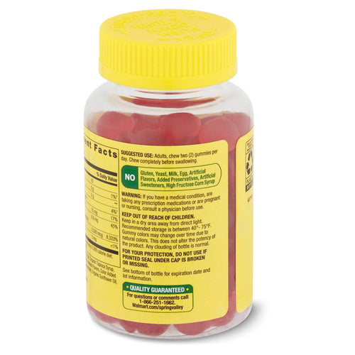 Spring Valley Vegetarian Biotin Hair; Skin; and Nails Gummies; 60 Count EasyOptionXY LLC