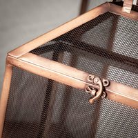 Sullivans 19.5" & 15.75" Outdoor Copper Screen Lanterns Set of 2, Metal EasyOptionXY LLC