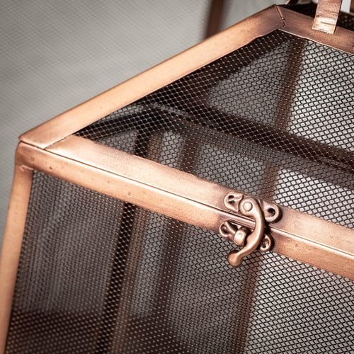 Sullivans 19.5" & 15.75" Outdoor Copper Screen Lanterns Set of 2, Metal EasyOptionXY LLC