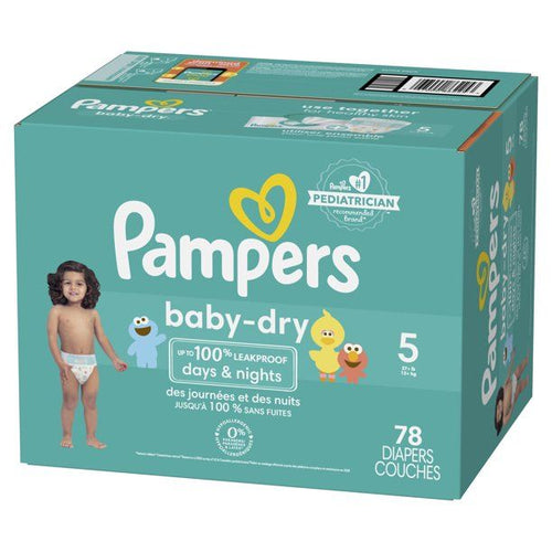 Pampers Baby-Dry Diapers Size 5, 78 Count EasyOptionXY LLC