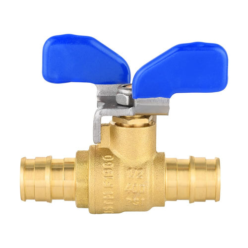 1/2" PEX-A Expansion Butterfly Ball Valve, Blue (Lead Free) Plumbingsell