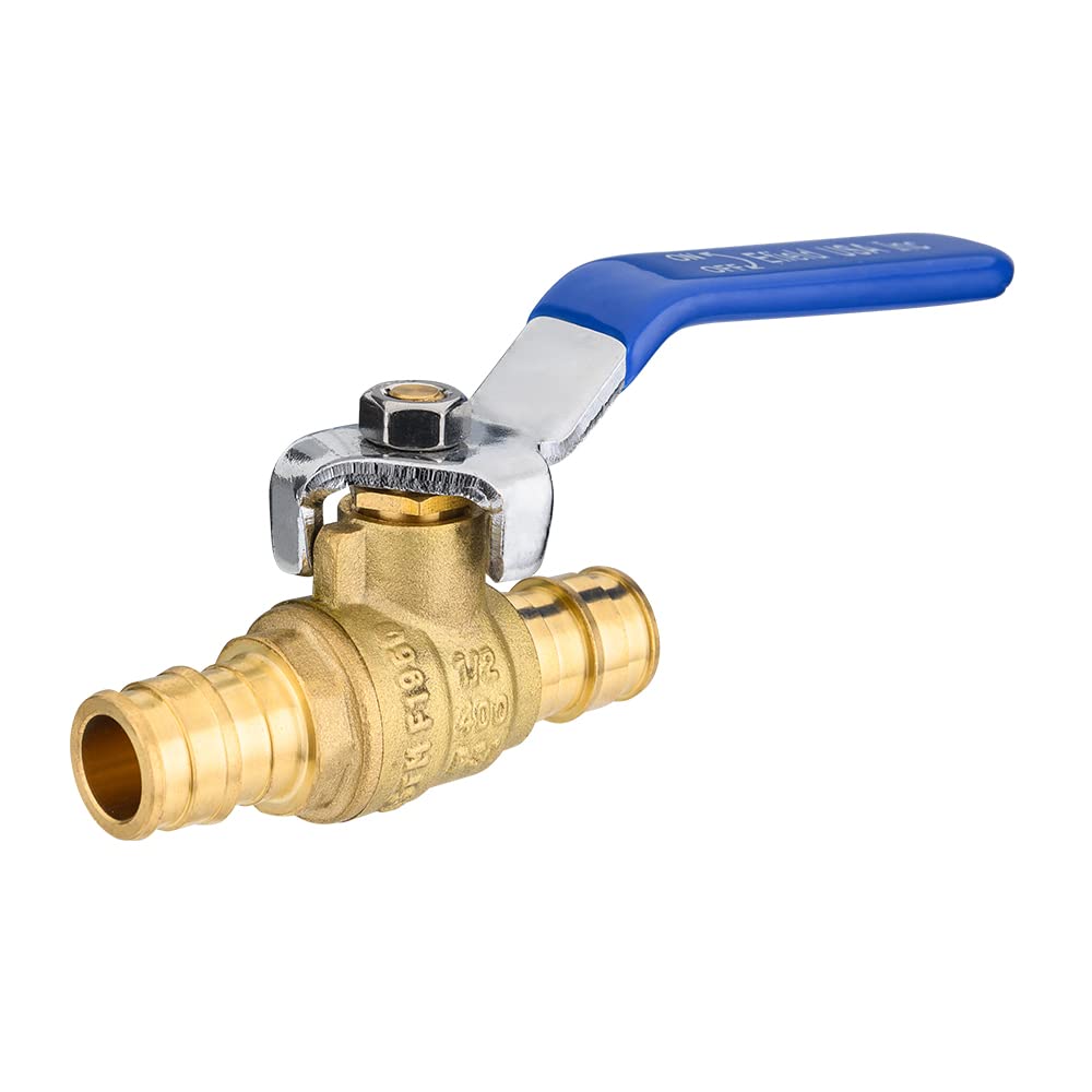 10 Pcs 1/2" PEX Expansion Ball Valve, Blue (Lead Free) Plumbingsell