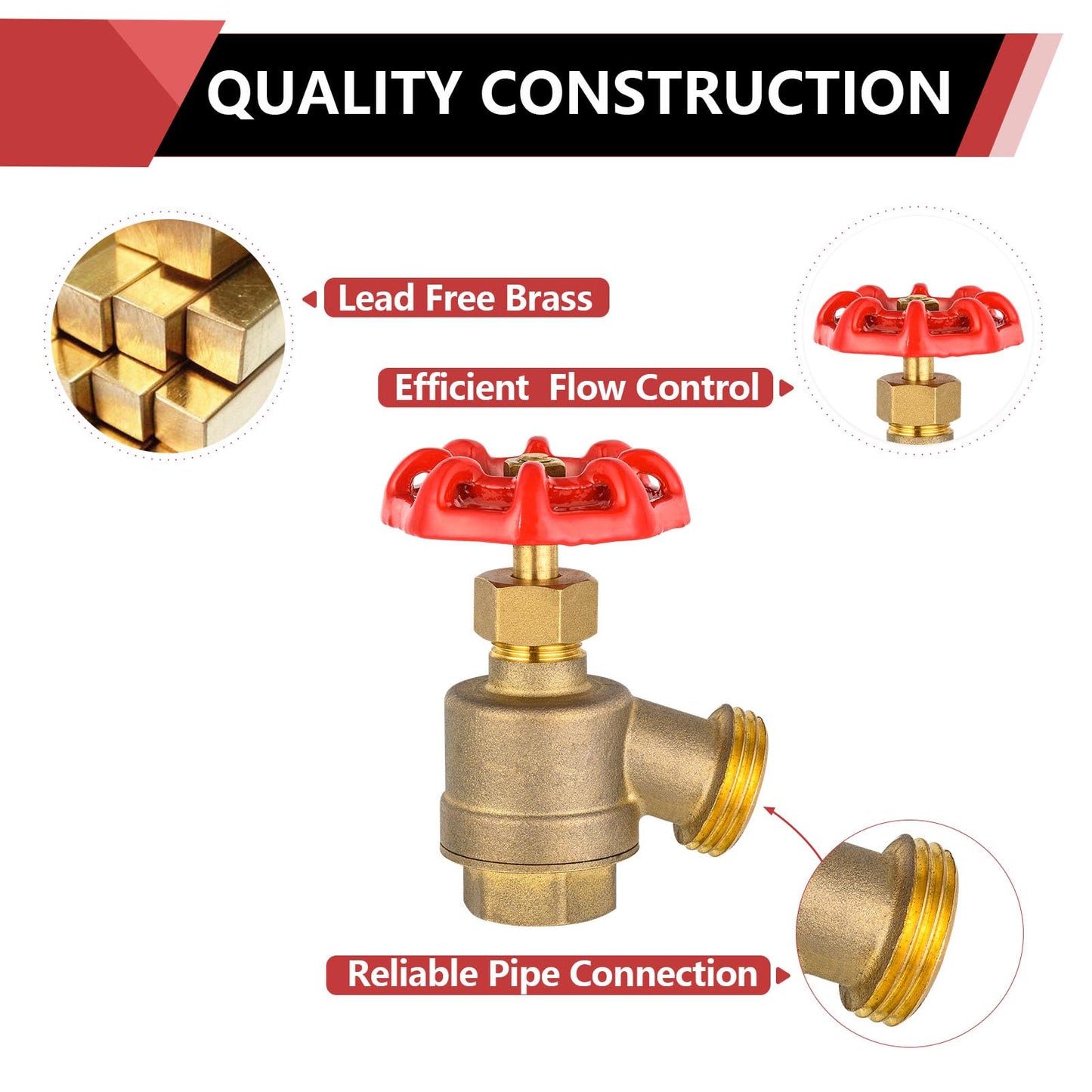 10 Pcs 1/2" FIP x 3/4" MHT Bent Nose Garden Valve