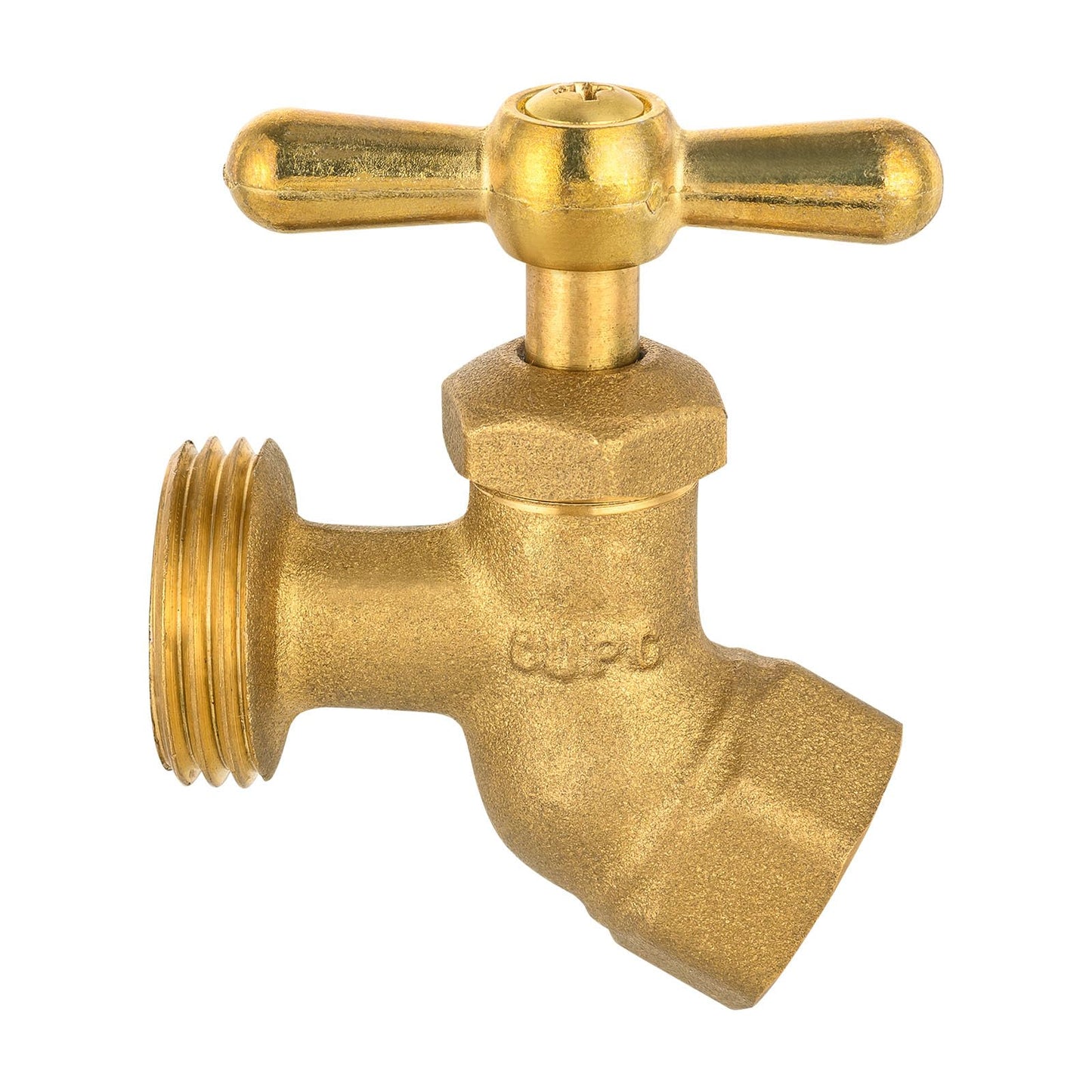 10 Pcs 1/2" FIP x 3/4" MHT Brass No-Kink Hose Bibb (Lead Free) Plumbingsell