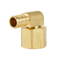 PEX-B Crimp 1/2" PEX x 1/2" Female NPT Metal Swivel Elbow (Lead Free) Plumbingsell