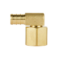 PEX-B Crimp 1/2" PEX x 1/2" Female NPT Metal Swivel Elbow (Lead Free) Plumbingsell