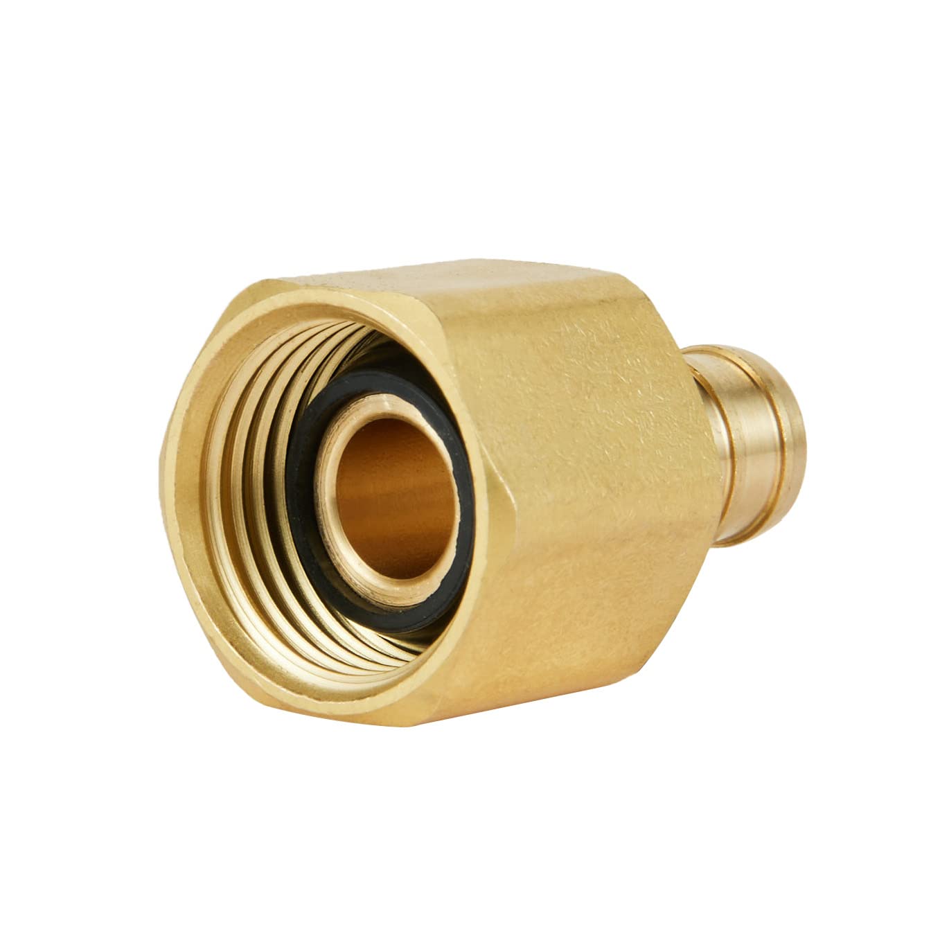 PEX-B Crimp 1/2" PEX x 1/2" Female NPT Brass Swivel Adapter (Lead Free)