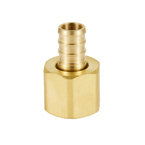PEX-B Crimp 1/2" PEX x 1/2" Female NPT Brass Swivel Adapter (Lead Free) Plumbingsell