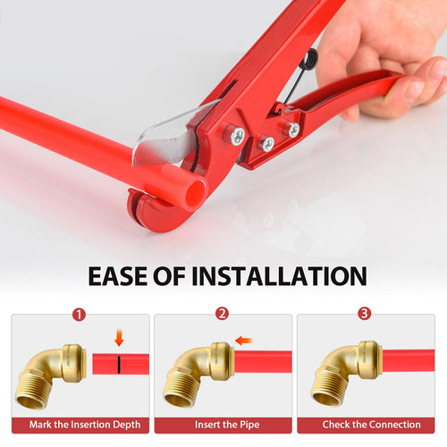 1/2" x 1/2" M Push Fit Male Elbow