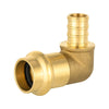 1/2" Press x 1/2" PEX Crimp Brass Elbow (Lead Free) Plumbingsell