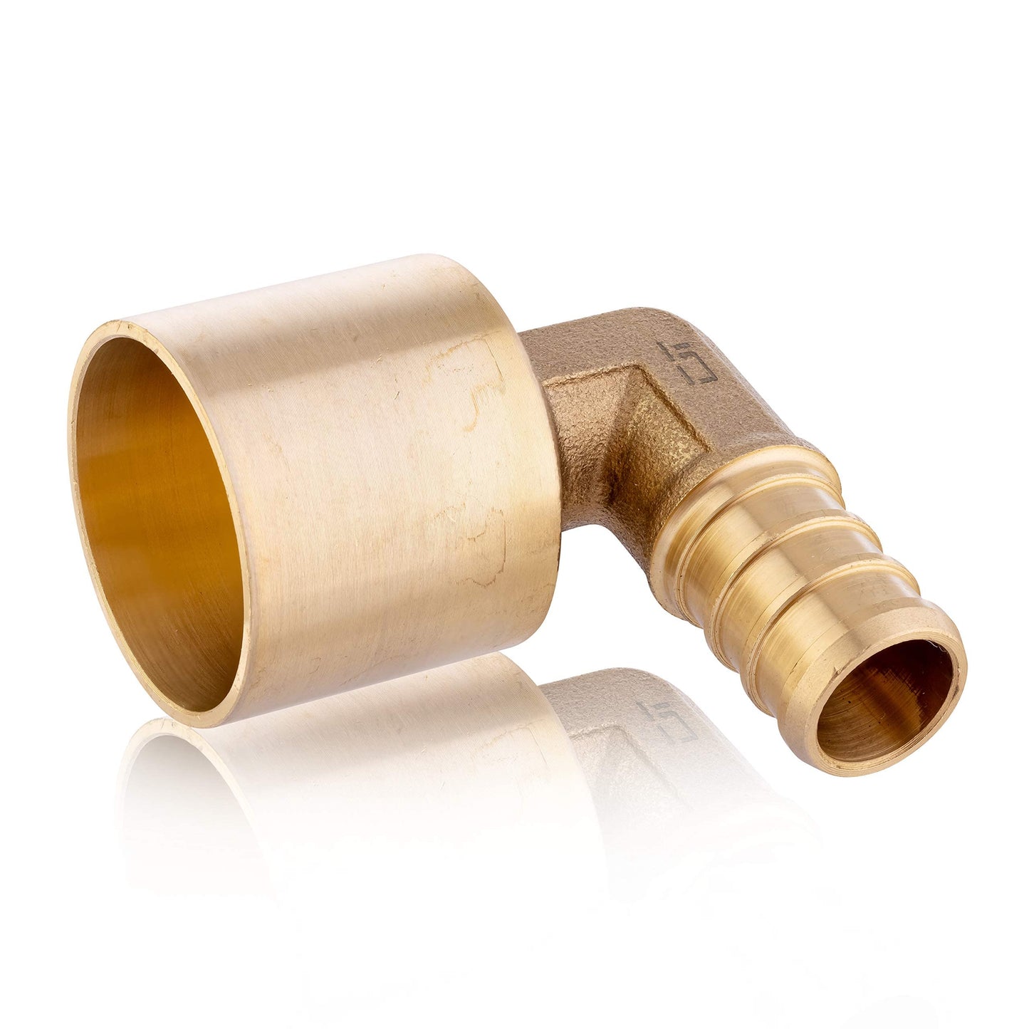 PEX-B Crimp 1/2" PEX x 3/4" Female Copper Sweat Elbow (Lead Free)