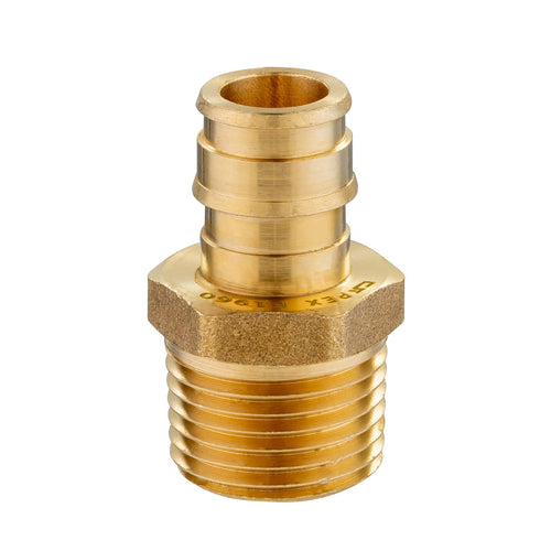 PEX A Expansion 1/2" PEX x 3/4" Male Threaded F1960 Adapter (Lead Free) Plumbingsell