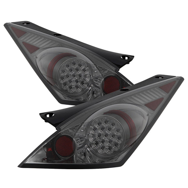 Spyder Nissan 350Z 03-05 LED Tail Lights Smoke ALT-YD-N350Z02-LED-SM OffRoadUSA.com