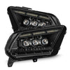 AlphaRex 13-14 Ford Mustang MK II NOVA-Series LED Projector Headlights Black OffRoadUSA.com