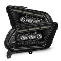 AlphaRex 13-14 Ford Mustang MK II NOVA-Series LED Projector Headlights Black OffRoadUSA.com